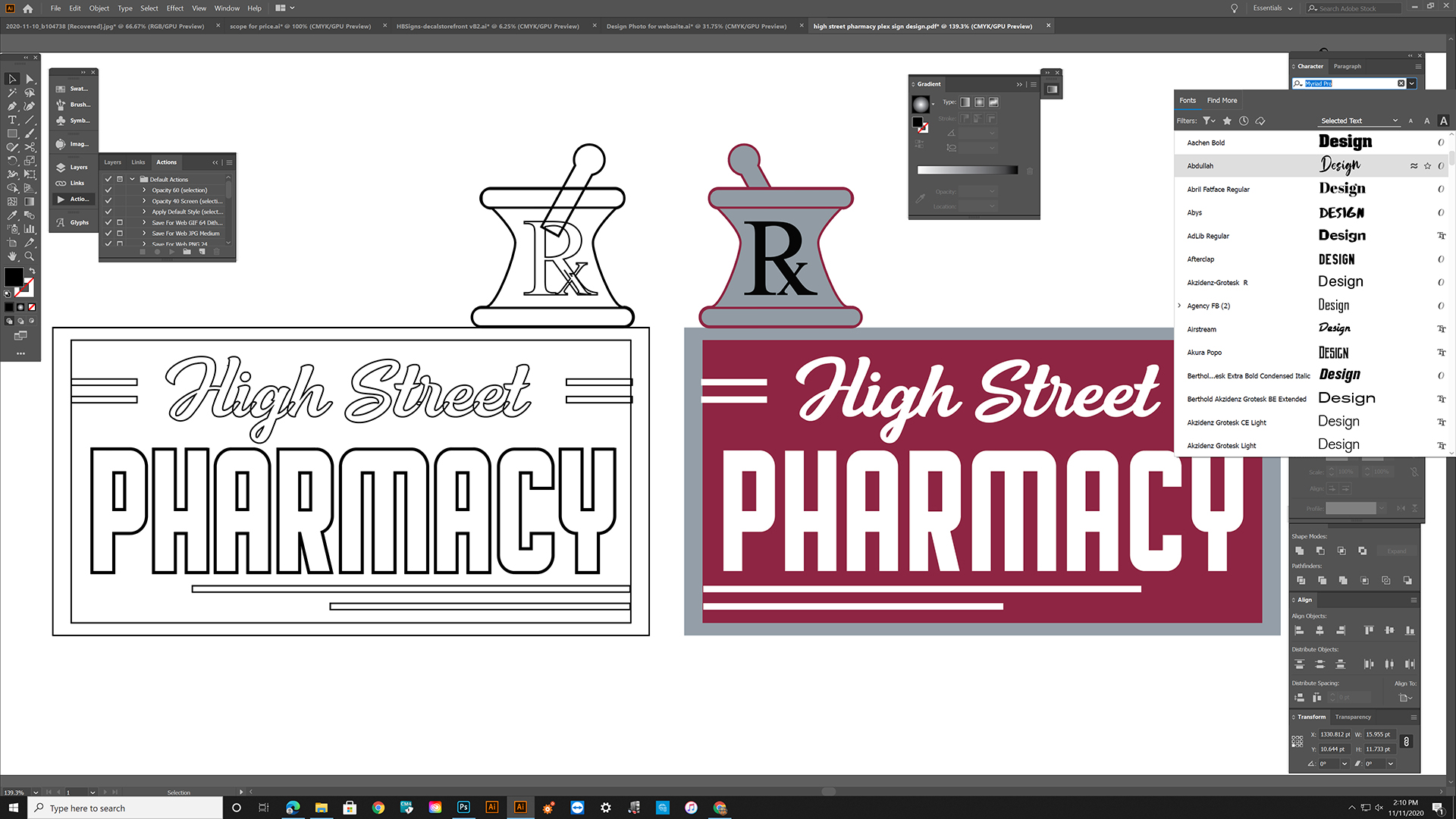 Logo Design - Hamilton Broadway Signs